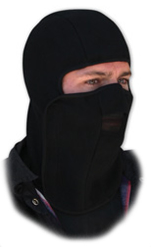 Black Velcro Closure Fleece, Balaclava